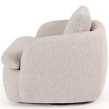 McKenna Swivel Chair, Sattley Fog-Furniture - Chairs-High Fashion Home