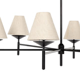 Dodie Chandelier, Jet Black-Lighting-High Fashion Home