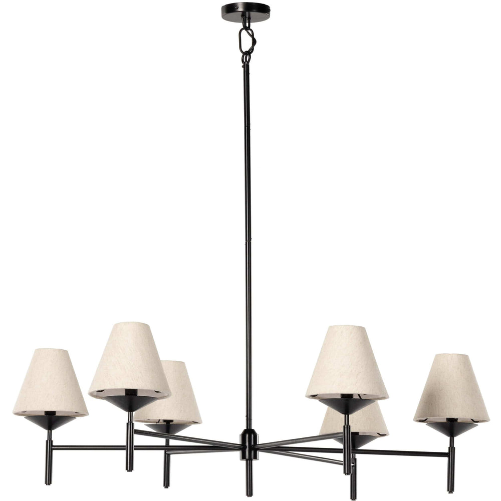 Dodie Chandelier, Jet Black-Lighting-High Fashion Home