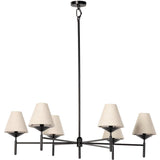 Dodie Chandelier, Jet Black-Lighting-High Fashion Home