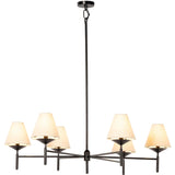 Dodie Chandelier, Jet Black-Lighting-High Fashion Home