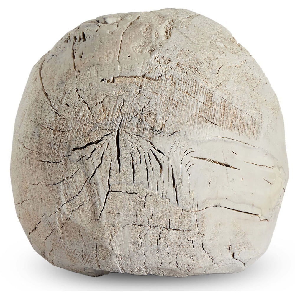 Burl Wood Ball, Bleached