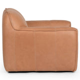 Ericksen Leather Swivel Chair, Palermo Cognac-Furniture - Chairs-High Fashion Home