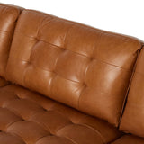 Lexi 99" Leather Sofa, Sonoma Butterscotch-Furniture - Sofas-High Fashion Home