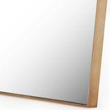 Georgina Rectangular Floor Mirror, Brass-Accessories-High Fashion Home