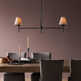 Dodie Linear Chandelier, Jet Black-Lighting-High Fashion Home