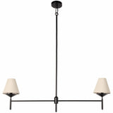 Dodie Linear Chandelier, Jet Black-Lighting-High Fashion Home