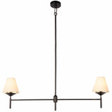 Dodie Linear Chandelier, Jet Black-Lighting-High Fashion Home