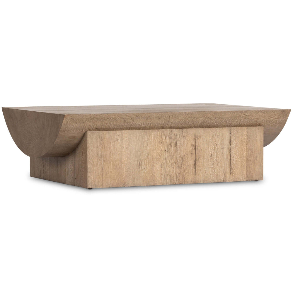 Elbert Coffee Table, Rustic Oak-Furniture - Accent Tables-High Fashion Home