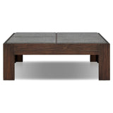 Norte Outdoor Coffee Table, Natural Lava Stone