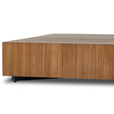 Hudson Large Square Coffee Table, Natural-Furniture - Accent Tables-High Fashion Home