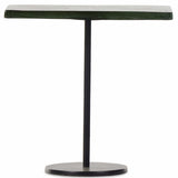 Zevon End Table, Moss Cast Glass-Furniture - Accent Tables-High Fashion Home