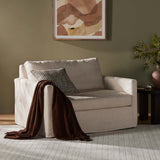 Maddox Slipcover Chair and a Half, Evere Oatmeal-Furniture - Chairs-High Fashion Home