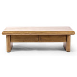 Murray Coffee Table, Weathered Parawood-Furniture - Accent Tables-High Fashion Home