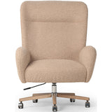 Cade Desk Chair, Sheepskin Camel-Furniture - Office-High Fashion Home