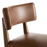 Cardell Leather Swivel Bar Stool, Sonoma Chestnut