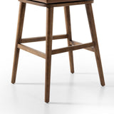 Cardell Leather Swivel Bar Stool, Sonoma Chestnut