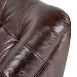 Farley Leather Sofa, Conroe Cigar-Furniture - Sofas-High Fashion Home