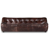 Farley Leather Sofa, Conroe Cigar-Furniture - Sofas-High Fashion Home