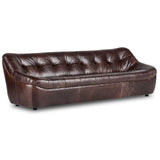 Farley Leather Sofa, Conroe Cigar-Furniture - Sofas-High Fashion Home