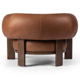 Ira Leather Chair, Brickhouse Cognac-Furniture - Chairs-High Fashion Home