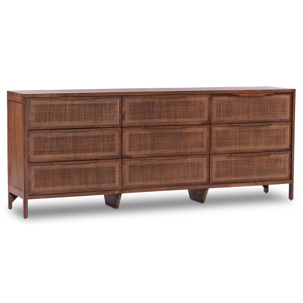 Sydney 9 Drawer Dresser, Brown Wash-Furniture - Bedroom-High Fashion Home