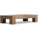 Abaso Rectangular Coffee Table, Rustic Wormwood-Furniture - Accent Tables-High Fashion Home