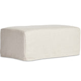 Maddox Slipcover Ottoman, Evere Oatmeal-Furniture - Chairs-High Fashion Home