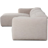 Radley Power Recliner 3 Piece Sectional W/ Chaise, Laken Stone-High Fashion Home