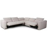 Radley Power Recliner 5 Piece Sectional, Laken Stone-Furniture - Sofas-High Fashion Home