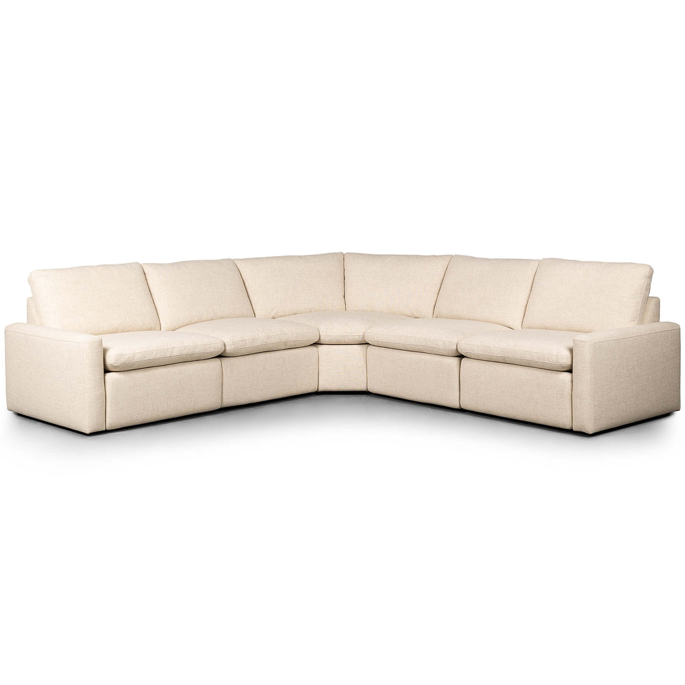 Tillery Power Recliner Sectional, Antigo Natural-Furniture - Sofas-High Fashion Home