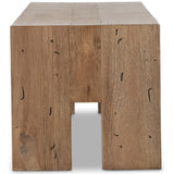 Abaso Large Bench, Rustic Wormwood-Furniture - Benches-High Fashion Home