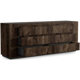 Abaso 6-Drawer Dresser, Ebony Rustic Wormwood