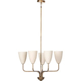 Jasmine Chandelier, Aged Brass