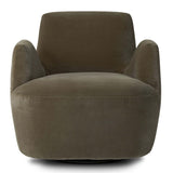 Reed Swivel Chair, Sapphire Khaki-Furniture - Chairs-High Fashion Home