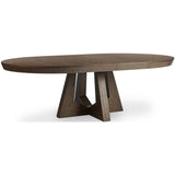 Zelda Extension Dining Table, Fawn Oak