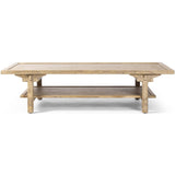 Trinity Coffee Table, Distressed Light Oak