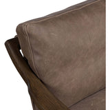 Kimmery Leather Chair, Palermo Cigar-Furniture - Chairs-High Fashion Home