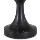 Polli End Table, Black Marble-Furniture - Accent Tables-High Fashion Home