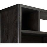 Noeline Wide Bookcase, Smoked Black