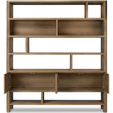 Noeline Wide Bookcase, Worn Oak