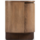 Elle Media Console, Tawny Oak-Furniture - Storage-High Fashion Home