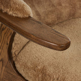 Fabian Chair, Desert Shearling-Furniture - Chairs-High Fashion Home