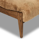 Fabian Chair, Desert Shearling-Furniture - Chairs-High Fashion Home