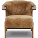 Fabian Chair, Desert Shearling-Furniture - Chairs-High Fashion Home