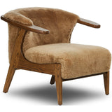 Fabian Chair, Desert Shearling-Furniture - Chairs-High Fashion Home