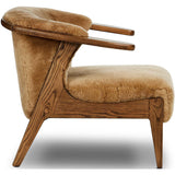 Fabian Chair, Desert Shearling-Furniture - Chairs-High Fashion Home