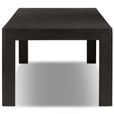 Noeline Extension Dining Table, Smoked Black