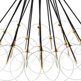 Cloud Chandelier, Burnished Brass