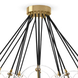 Cloud Chandelier, Burnished Brass